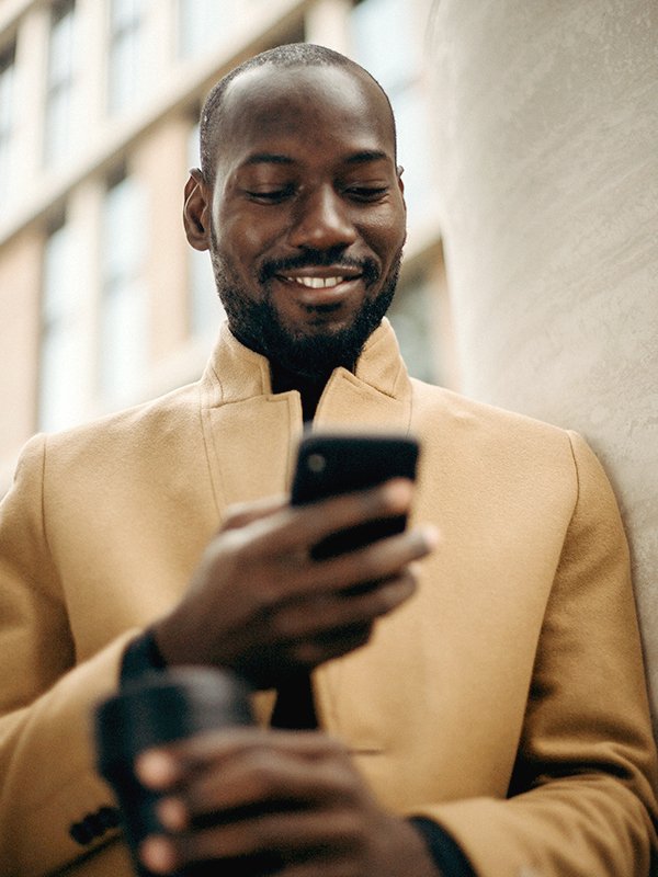 Man on cell phone